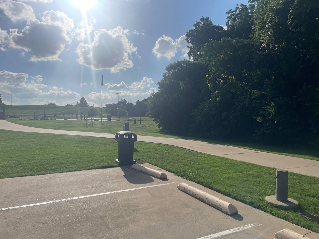 Park scene — getting ready to roll