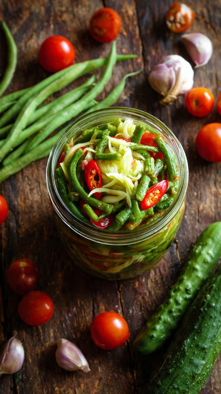 Lao-Style Pickled Som Tam with Padaek (1‑Quart Jar)
