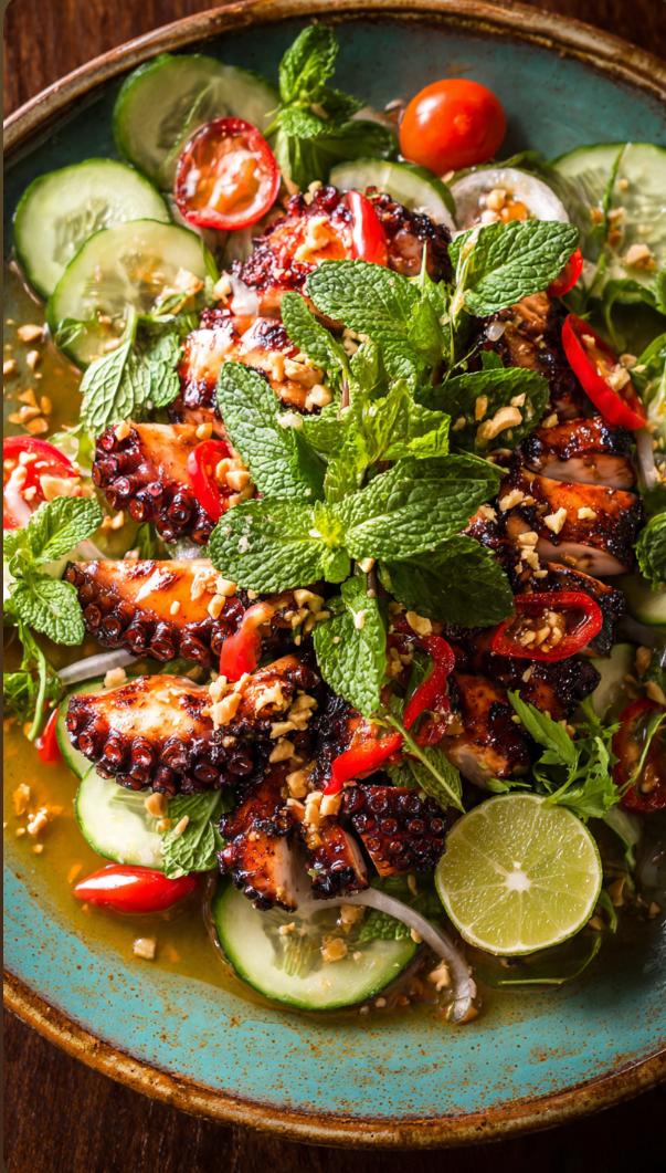 Thai Grilled Octopus Salad