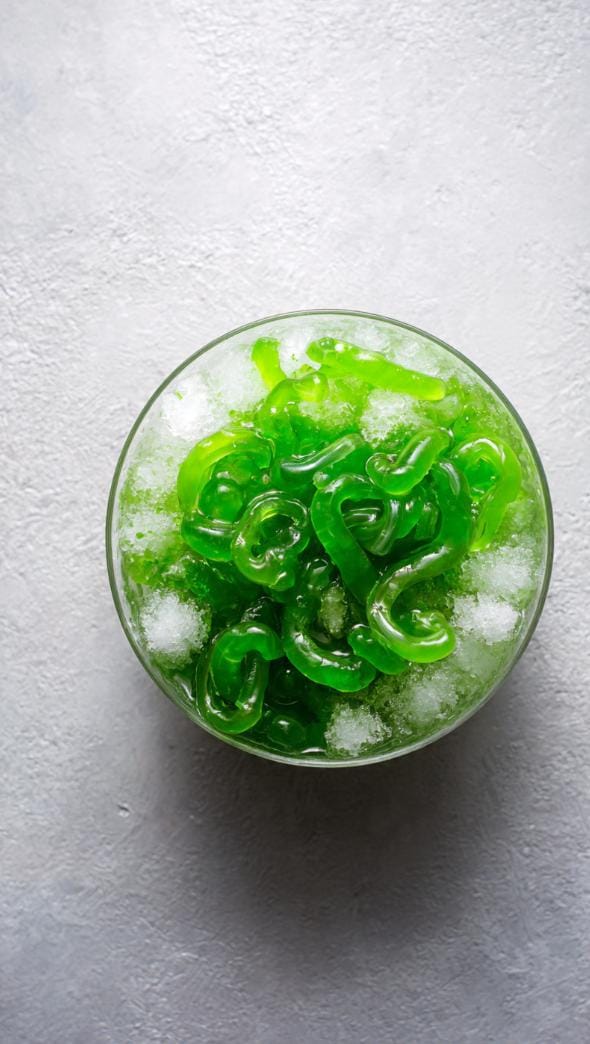 Lao Nam Va (Jelly Grass Dessert)
