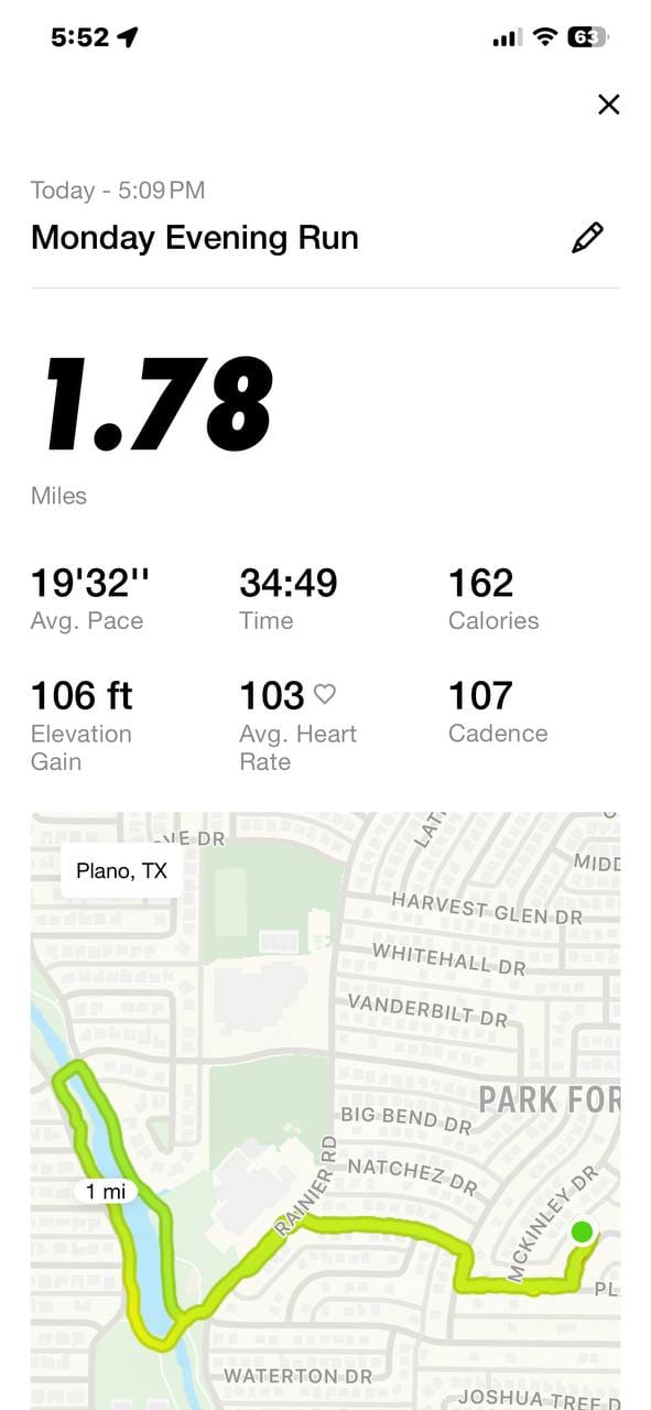 Evening Run: 1.78 Miles, 35 Minutes, and Why It Matters