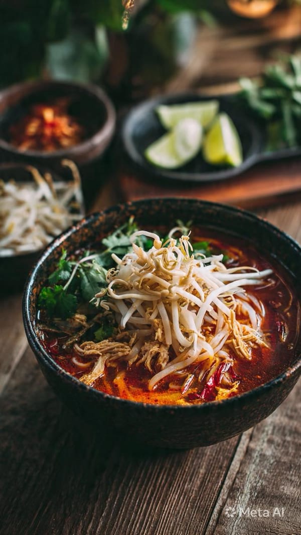 Khao Poon (Lao Coconut Curry Noodle Soup) — The One That Snuck Up On Me