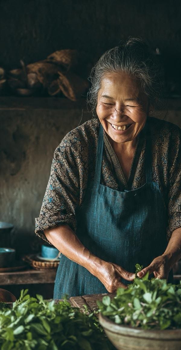 The Aunty Who Bruises Her Mint Before Tossing It in Larb — And She's Right