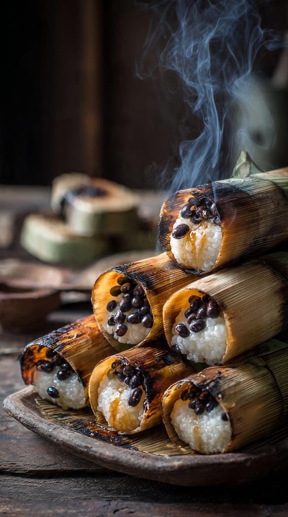 Khao Lam — Bamboo Tubes of Sweet Custardy Sticky Rice
