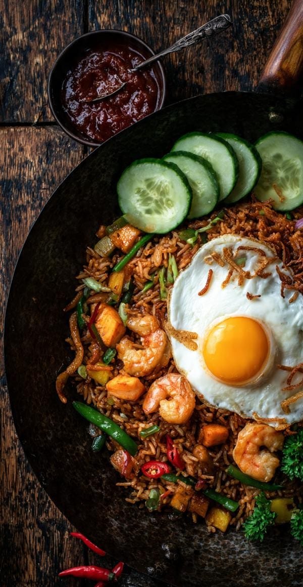 Indonesian Nasi Goreng — The One-Pan Wok Masterpiece